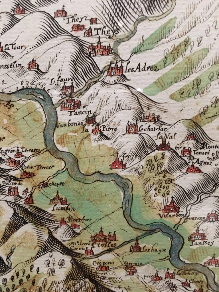 Plan de la ville de Grenoble 1604
