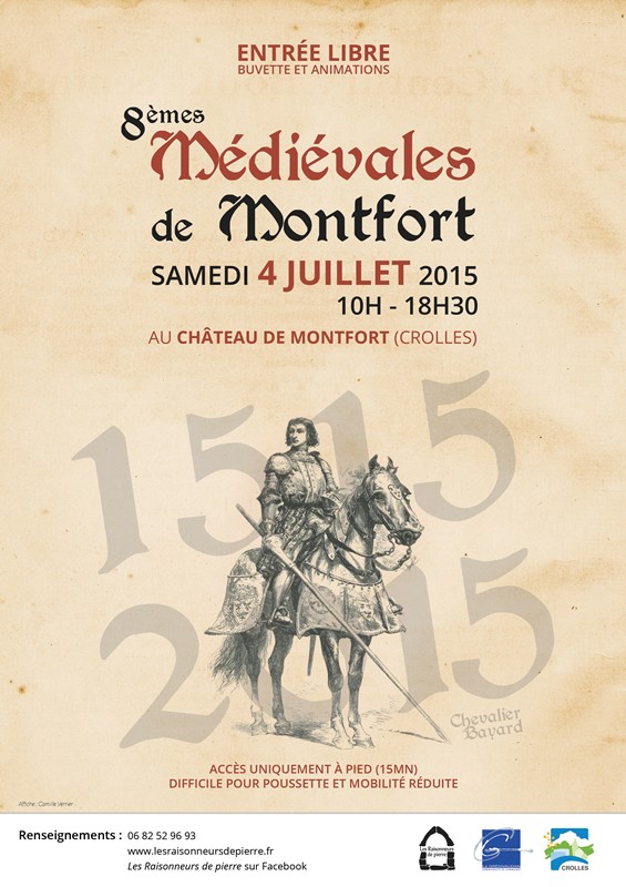 Affiche Médiévales Montfort 2015