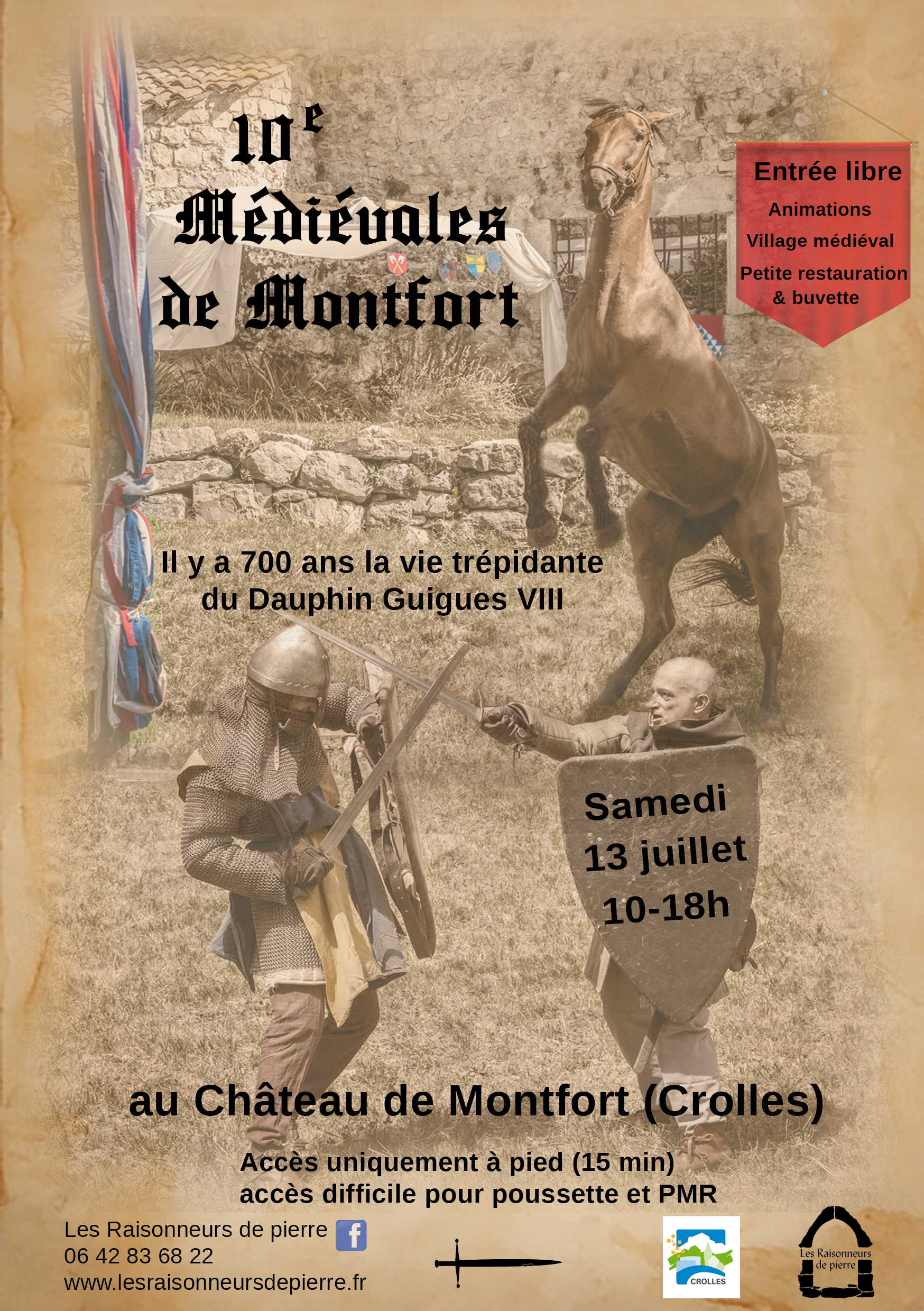 Affiche Médiévales de Montfort 2019